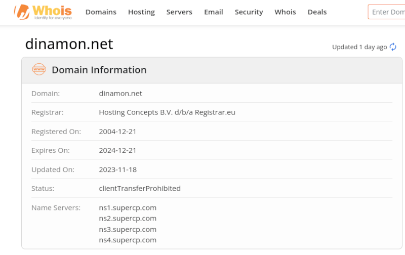 Revisar WHOIS