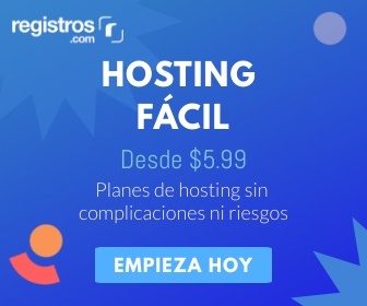 Hosting Fácil desde $5.99 - Registros.com