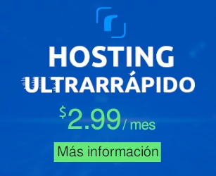 Hosting Ultrarrápido $2.99 / mes