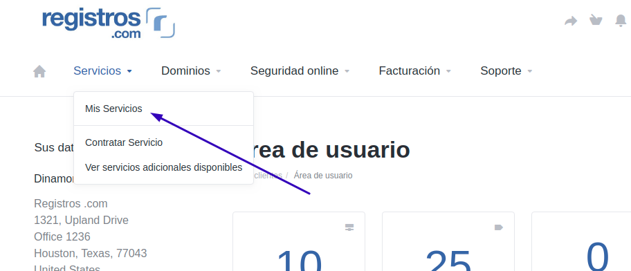 Crear cuenta de correo Registros.com